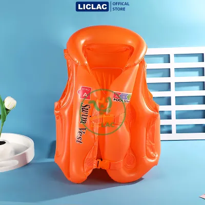 Áo Phao Bơm Hơi dùng cho trẻ em 10-40kg nhựa PVC an toàn nhiều màu lựa chọn bé trai bé gái AP-ABC