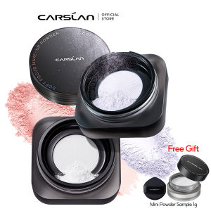 CARSLAN Black Magnetic Translucent Loose Setting Powder Makeup Waterproof Long Lasting Matte Oil Control Finishing Face Powder2026