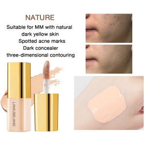 🔥LAMUSELAND 4 Colors Mini Concealer Light Thin Sense Brightening Skin Tone Liquid Foundation LovelylifeFu👍