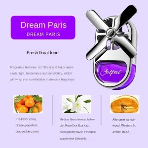 Car Perfume Air Freshener Small Fan Air Outlet Diffuser Safe Aromatherapy Long Lasting