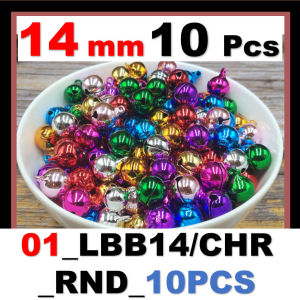 Lonceng Warna Warni 14mm ( 10 Butir ) LBB14/CHR