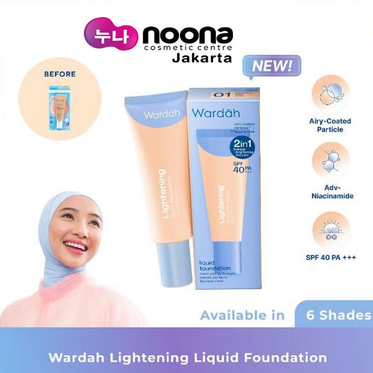 (KEMASAN BARU) WARDAH LIGHTENING LIQUID FOUNDATION 6ML