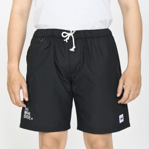 HUMANSIDE - Celana Pendek Boardshort Nylon Parasut Black/Hitam