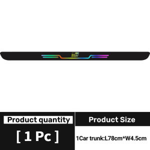 Toyota Vios Colorful Reflective Laser Car Door Sticker Protector Auto Threshold Strips Sticker Rear Trunk Anti-Scratch Sticker Car Accessories