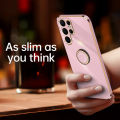 Samsung S25 Ultra 2025 Luxury Plating Straight Edge Casing For Samsung Galaxy S25 Ultra Plus FE S25 Ultra S25Plus Smasung S25Ultra 2025 Camera Protection Soft Silicone Shockproof Phone Case Protect Back Cover. 