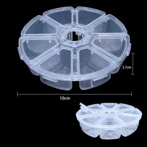Transparent Plastic Storage Jewelry Box Plastic Compartment Adjustable Container Storage Boxes Beads Ring Earring Organizer Case