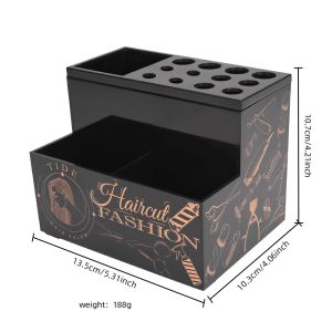 Spot#Barber Storage  Hairdressing s Socket  Barber Shop Hairstylist High-end Anti-Slip Desktop Organizing Hair Salon Tool  Rack