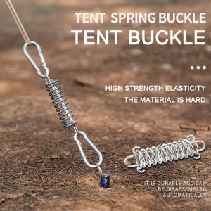 Yoomee Tent Spring Buckle Wind Rope Buckle Awning Rope Tensioner Fixed Hook Buckles for Outdoor Camping Hiking Tent Accessories