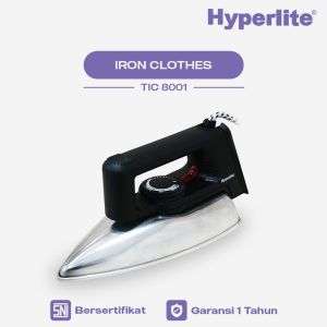 Arashi Hyperlite Setrika Pakaian Listrik / Gosokan Baju Anti Lengket - TIC8001 - GRATIS ONGKIR