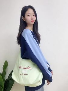 Korean niche bags ins Canvas bag crossbody bag for women summer style fresh and sweet large capacity shoulder bag tote bag