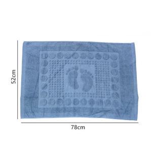 Hotel Floor Towel Carpet SPA Shower Room Mats 100%Cotton High Quality 50 * 70cm Anti-slip Blue Bathtub Towels