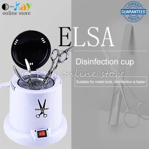 EU 220V Nail Tool Sterilizer with 150g Disinfection Glass Bead for Manicure Salon Nipper Scissor
