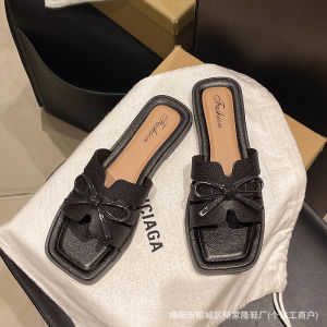 Free Shipping 2026 Summer High-End Bowknot WomenS Slope Heel Non-Slip Outdoor Casual Sandals