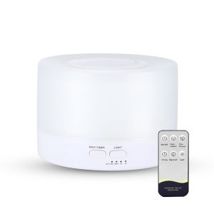 Máy Xông Hương Phòng 700ML Kèm Remote Điều KhiểnThiết Bị Tạo Ẩm Đèn LED 7 Màu Không Khí Hình Trụ