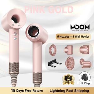 MOOM 1900W High Speed Ionic Hair Dryer | SG Stock | Low Noise Fast Dry Blow Dryer | 24M Warranty