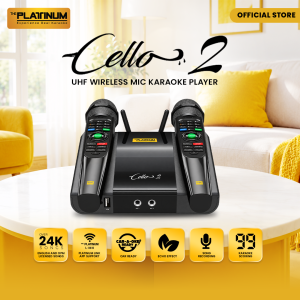 Platinum Karaoke Cello 2 Premium Karaoke Player with over 24K++ English And Opm Songs