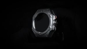 2026 Luxury Metal Modification Kit for Samsung Galaxy Watch Ultra 47mm Carbon Case Rubber Strap for Galaxy Watch 7 Ultra 47mm