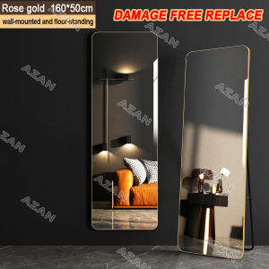 【Warranty】Mirror 160*50cm Floor Mirror Full Length Mirror With Stand Simple Long Mirror Mirror Wall