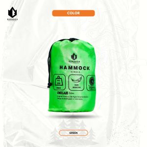 BOGABOO Hammock ORZAH 300 x 150 cm Tali Webing Tubular - Hammok Camping 2 Orang -Ayunan Gantung Max 200 kg - hamock tebal
