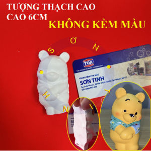 Tô tượng thạch cao gấu siêu nhân 2D Bearbrick mini (không kèm màu và cọ)