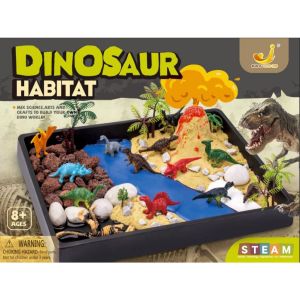 [SG Ready Stock] Kids Toys Science Toy Dinosaur Habitat Volcano Eruption STEM Toys for Kids Science Kit Education