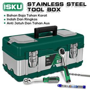 ISKU Tool Box 20inch / Kotak Perkakas Ukuran Besar 20" Material Baja