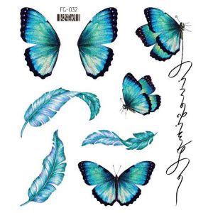 PTK52 กันน้ำกันน้ำได้ เครื่องสำอางสำหรับแต่งหน้า ข้อมือคอ ศิลปะบนร่างกาย ใบหน้าและใบหน้า ดวงจันทร์และดวงจันทร์ รอยสักชั่วคราว สติกเกอร์รอยสักดอกไม้ สติกเกอร์รอยสักผีเสื้อ รอยสักปลอมมีปีก