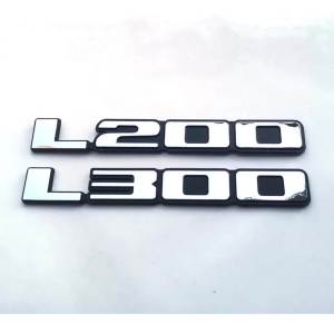 SDSXL200 L300 Emblem Badge Logo Decal Nameplate Sticker For MITSUBISHI TRITON SPORT L200 L300FYK