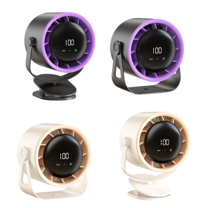 Yên Tĩnh Quạt Di Động Không Khí Lưu Ý Fan Cho ghế xe hơi Và xe đẩy em bé Với sạc USB Và 720 ° Luồng Không Khí Điều Chỉnh