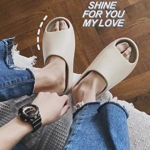 CoupleS Outdoor Soft-Soled Thick-Soled Non-Slip Coconut Sandals MenS Beach Sandals WomenS Summer Fashion Outdoor Wear