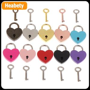 【2-3 days delivery】 Heart Shape Padlock Luggage Hardware Locks W Lock For Jewelry Box Diary Book