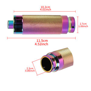 JDMGRAM With Button Car Handbrake Universal Aluminum Frosted Feel Hand Brake Lever Parking Protection Cover Grip Stop Auto Accessories