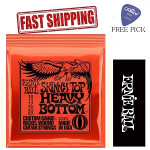 (FAST DELIVERY) Ernie Ball Nickel Wound Electric Strings 2215 Skinny Top Heavy Bottom 10-52 Tali Gitar Elektrik