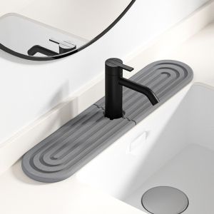 Diatomite Sink Mat Fast-Absorbent Sink Splash Guard Mat Anti-Slip Countertop Pad【RainbowCulture】