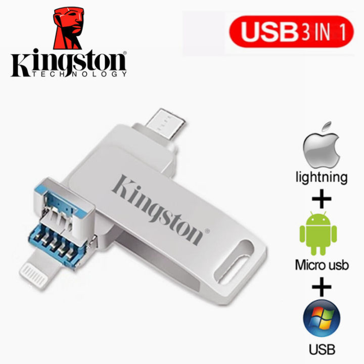 Kingston USB3.0 Flash Drive 512GB 1TB TypeC for iPhone iPad/Lightning