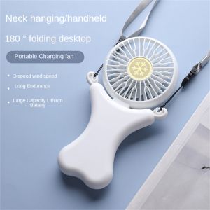 ✅100% Original Smilee Mini Hanging Neck Fan Desk Fan Air Cooler 180 Degree Foldable Portable Fan