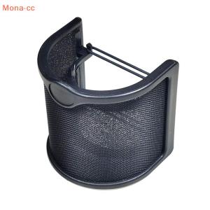 【Special price】🔥CC แผ่นกรองไมค์แบบมือถือ1ชิ้นแผ่นเสริมทรงป๊อปอัปเกรดเป็นแผ่นตาข่ายโลหะสองชั้นที่ใส่ไมโครโฟน ETamine ที่ครอบกระจกบังลม