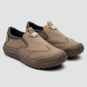 Paulmay Sepatu Slipon Pria Wanita Leon Series Grey