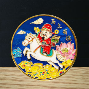 【Fortune Attraction Horse Year】Horse years Medal Gold and silver Horses Auspicious Meaning Horse Zodiac Year Collectible Wealth Attracting