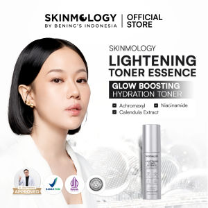 Skinmology By Benings Indonesia - Lightening Toner Essence Hydration - Achromaxyl Niacinamide Calendula Extract - Mencerahkan Menyegarkan Kulit Kusam Glowing Menyamarkan Flek Hitam - Pria Wanita Busui Bumil