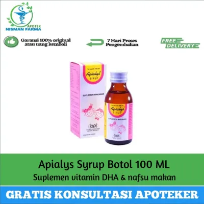 Apialys Syirup untuk Meningkatkan Nafsu Makan & Menjaga Stamina Tubuh - 100ml