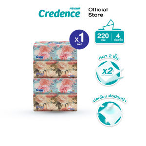 Festa Besta : กระดาษเช็ดหน้า Soft Pack 220 แผ่น x 4 ห่อ/แพ็ก (20416)