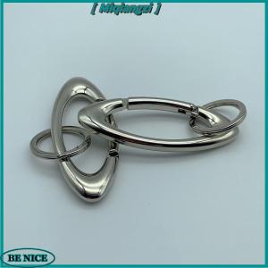 [miqiangzi] Kẽm hợp kim Keychain hình bầu dục đa chức năng leo núi Keychain phụ kiện
