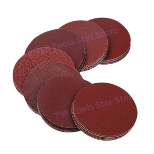 100PCS 3 Inch Sanding Discs Hook and Loop Sandpaper Aluminum Oxide Sanding Pads for Car Polishing Putty Sanding 60-2000 Grits