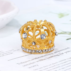 YAFEN Dollhouse Miniature Bronze Mini Metal Alloy Crown Models Dolls Toys
