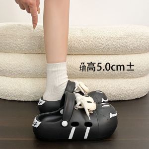 [Free Shipping] WomenS Thick-Soled Clogs Designed For Outdoor Wear Perfect For Summer Beach Use With Odor-Resistant And Non-Slip Features.New 2026 Style Height-Increasing Sandals For Women