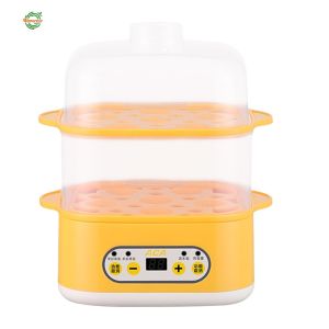 200W Eggs Boiler Cooker 12 Eggs Capacity Double Layer Auto Shut-Off for Breakfast Steaming Cooking [Winnereco World]