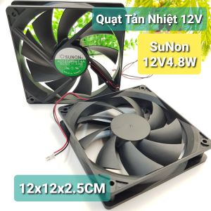 Sunon 2500-3000RPM Quạt Tản Nhiệt 12V 3-4.8W 12x12x2.5CM Quạt Làm Mát PC LapTop Wifi Thủy Sinh Hút Mùi