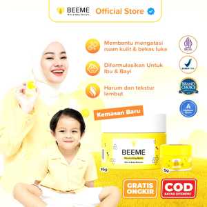 Beeme Nourishing Balm 15gr  (kemasan baru) - Skincare ibu dan bayi | perawatan bibir | jerawat | penghilang strech mark | pelembab bibir