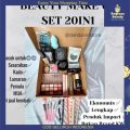 Beauty Make Up Set 20in1 Paket Seserahan Lamaran Alat Kosmetik Makeup Lengkap Komplit Murah Original Import Kado Perlengkapan Wanita Terlaris. 